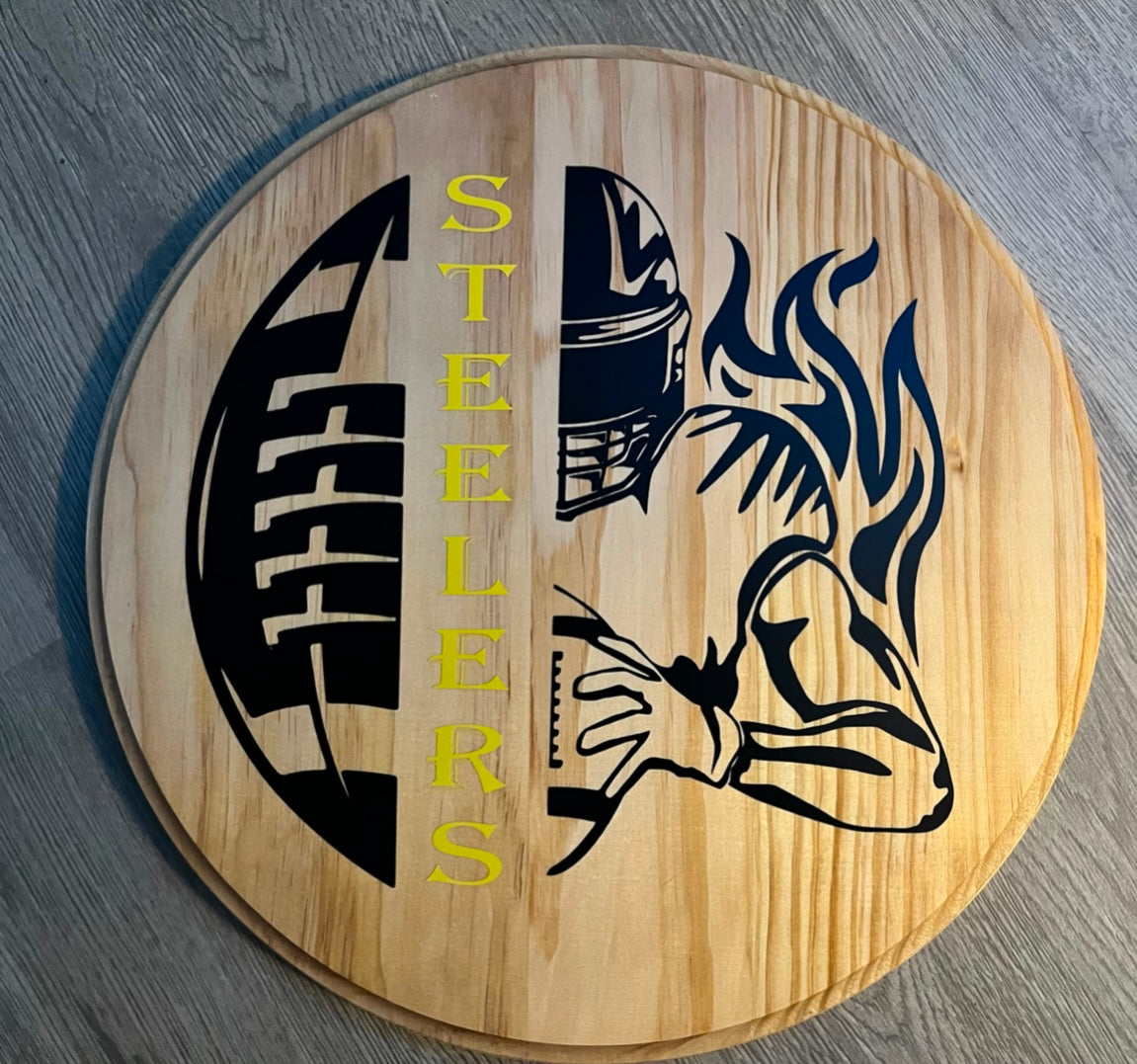 Pittsburgh Steelers Door Decor (Natural)