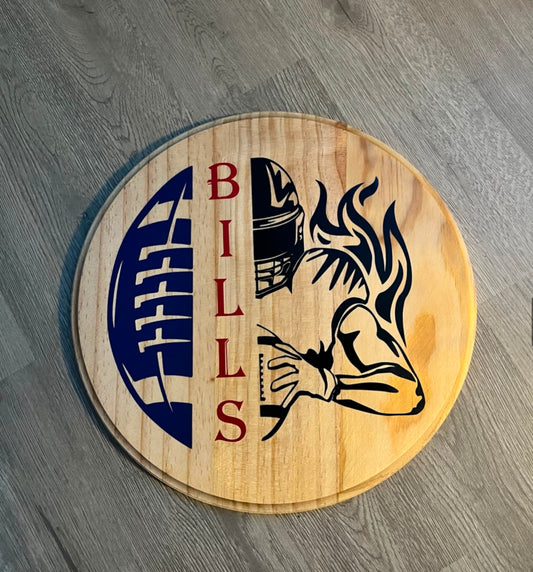 Buffalo Bills Door Decor (Natural)