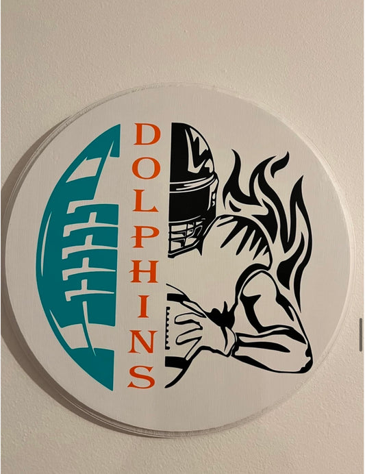 Miami Dolphins Door Decor (White)