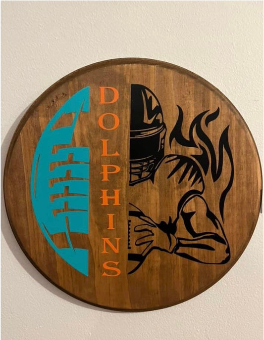 Miami Dolphins Door Decor (Natural)