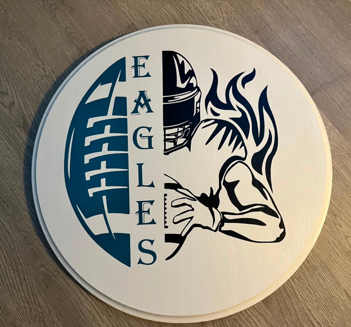 Philadelphia Eagles Door Decor (White)