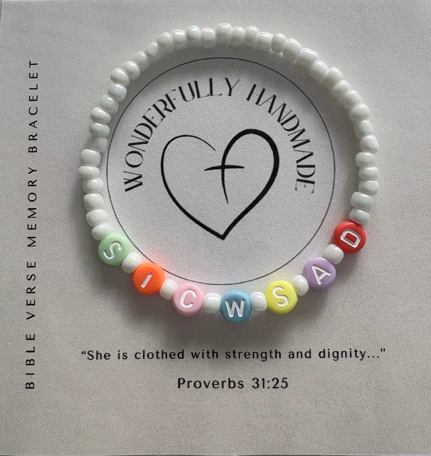 Bible Verse Memory Bracelet