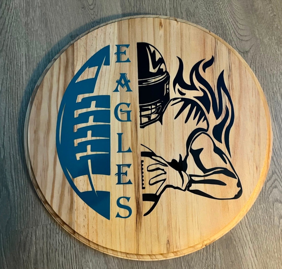 Philadelphia Eagles Door Decor (Natural)