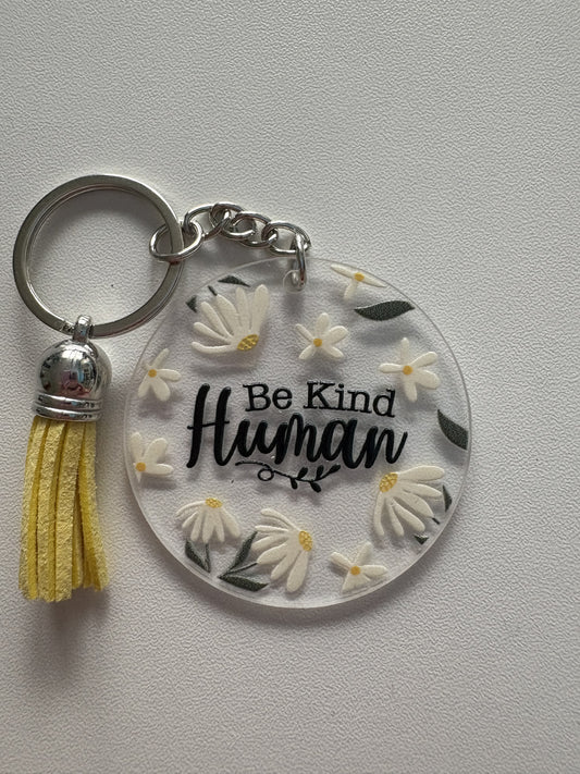 Be Kind Human Keychain