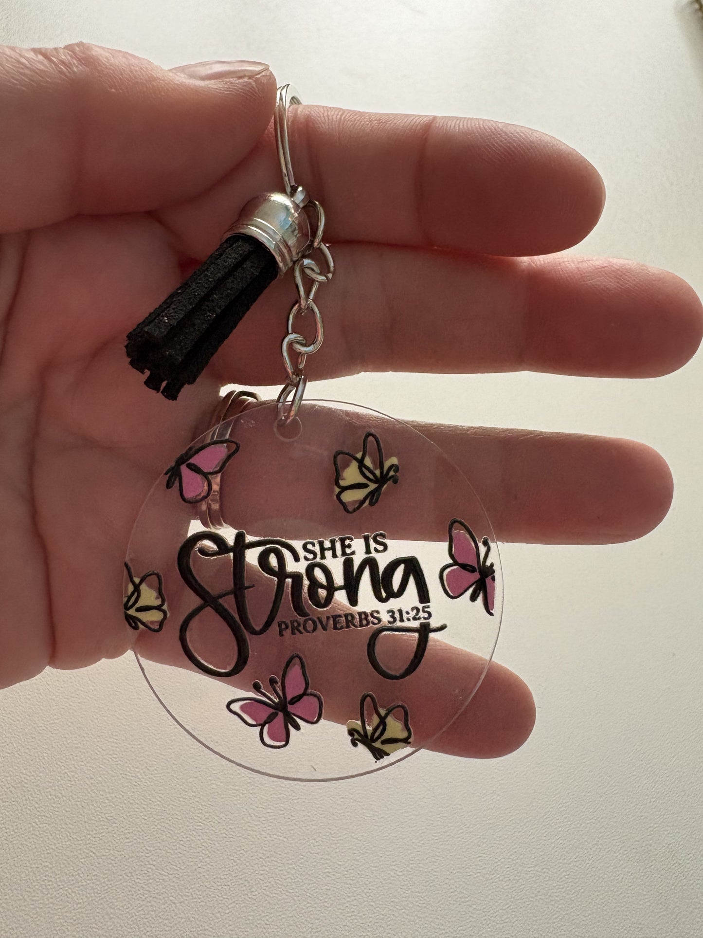 She is Strong Keychain